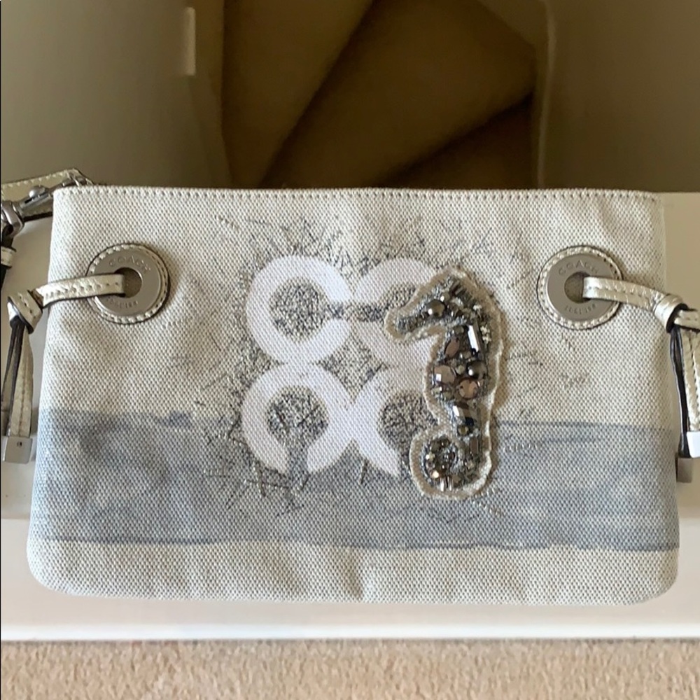 Coach Audrey Seahorse Wristlet